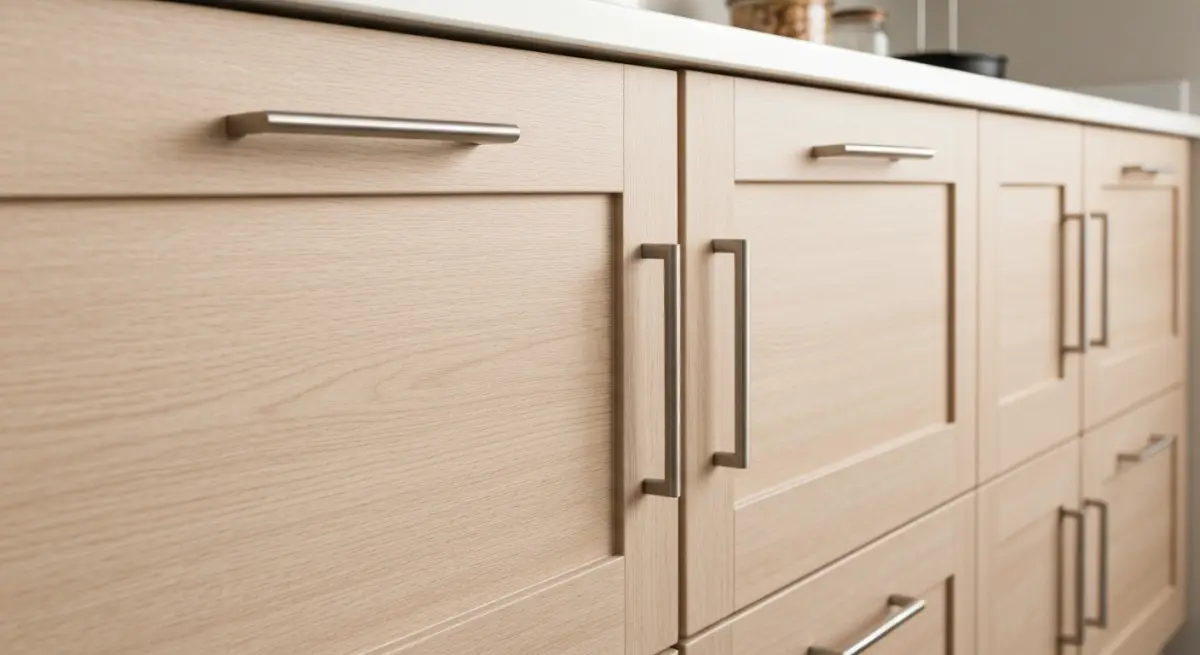 Meubles de cuisine recouverts de film adhesif